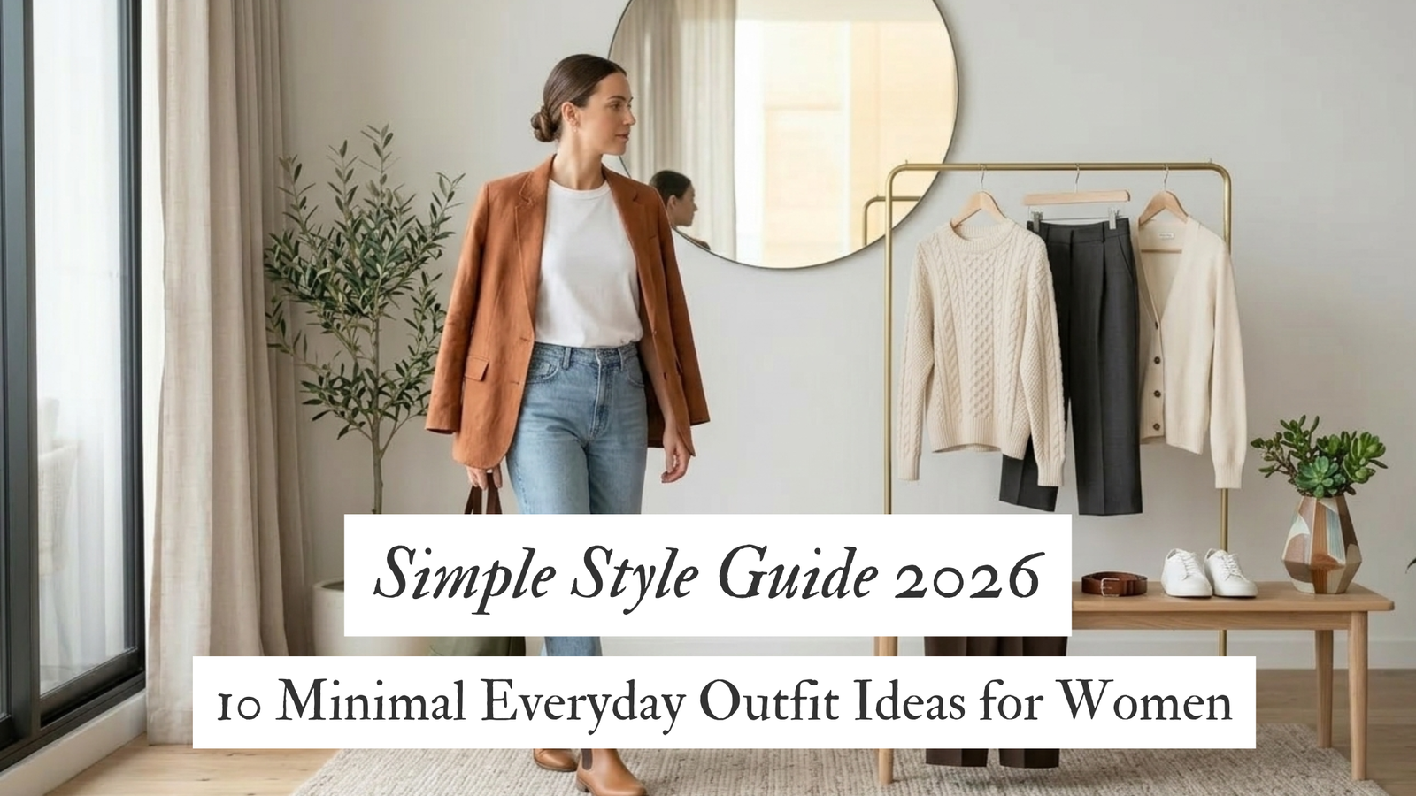 10 Minimal Everyday Outfit Ideas for Women (Simple Style Guide 2026)